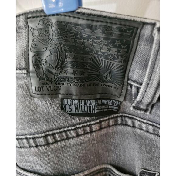 Volcom Vorta Slim Straight Jeans – Gray – Men’s 32 x 31 - Picture 5 of 14
